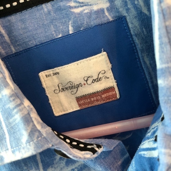 Sovereign Code Boys Blue Shirt - Picture 12 of 13